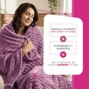 Ver imagem 4 de Manta Cobertor Casal Luster Canelada 180x220cm Microfibra Super Macio Premium