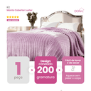 Ver imagem 3 de Manta Cobertor Casal Luster Canelada 180x220cm Microfibra Super Macio Premium