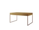 Ver imagem 2 de Mesa Industrial Filadélfia 120x75 Ferro Cobre Tampo Canela