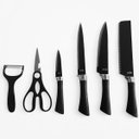 Ver imagem 4 de Conjunto de Facas e Utensílios 6 Peças Profissional para Cozinha e Churrasco