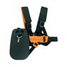 Cinto Duplo Profissional Roçadeira Stihl 320g Preto/laranja - 2