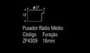 Ver imagem 3 de Puxador Rádio Médio 16mm Níquel Escovado Zen Design Zp4309.916