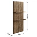 Ver imagem 2 de Acessórios para Cozinha Painel Bancada Greta 2 Prateleiras Itauba - Irm Móveis