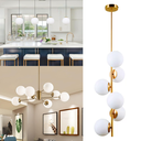 Ver imagem 4 de 6 Globos Vidro 10cm Esfera Bola Soquete G9 Rosca Bocal Jabuticaba Gimpo 6x-gl10