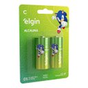 Ver imagem 1 de Pilha Alcalina Tipo C Elgin Cartela com 02 Unidades