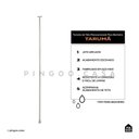 Ver imagem 2 de Torneira de Teto Misturador Monocomando para Banheiro Tarumã Pingoo.casa - Prata Escovado