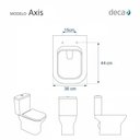 Ver imagem 5 de Tampa de Vaso em MDF Axis Branco para bacia Deca