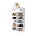 Ver imagem 5 de Sapateira Hall Entrada Sapatos 1 Gaveta e 8 Prateleiras Ágata Branco