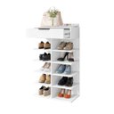 Ver imagem 5 de Sapateira Hall Entrada Sapatos 1 Gaveta e 8 Prateleiras Ágata Branco