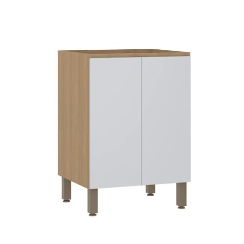 Balcão Modulado 60cm (sem Tampo) 2 Portas Slim Luciane