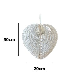 Leque Abano de Palha Decorativo 30x20cm - 2