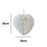 Leque Abano de Palha Decorativo 30x20cm - 2