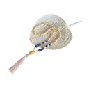 Ver imagem 3 de Leque Abano de Palha Decorativo 30x20cm