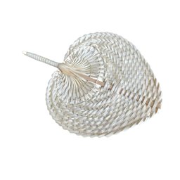 Leque Abano de Palha Decorativo 30x20cm - 1