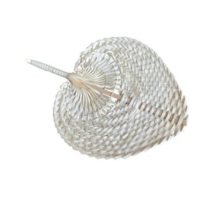 Leque Abano de Palha Decorativo 30x20cm