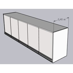 Armário Aéreo Multiuso 2m Donatello Branco 100% Mdf 15mm Rino Móveis - 3