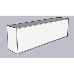 Armário Aéreo Multiuso 2m Donatello Branco 100% Mdf 15mm Rino Móveis - 4