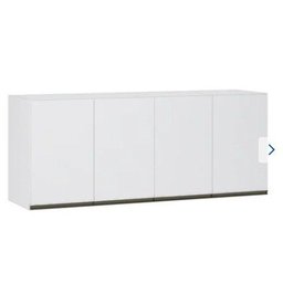 Armário Aéreo Multiuso 2m Donatello Branco 100% Mdf 15mm Rino Móveis - 7