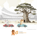 Ver imagem 2 de Painel Safari Aquarela-md27