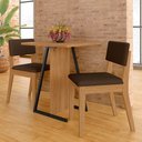 Ver imagem 2 de Conjunto de Mesa com 2 Cadeiras Arkansas Cinamom/marrom - M. Arapongas Cinamomo/marrom 04