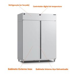 Mini Câmara Resfriados Vanguard Comercial 1900 Prateleira Inox Mcvr1900i 220v - Refrimate - 4