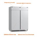 Ver imagem 4 de Mini Câmara Resfriados Vanguard Comercial 1900 Prateleira Inox Mcvr1900i 220v - Refrimate