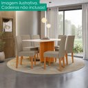 Ver imagem 5 de Mesa de Jantar Tampo sem Vidro 6 Lugares 160x90 cm Helo Freijo Off White Poliman
