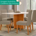 Ver imagem 2 de Mesa de Jantar Tampo sem Vidro 6 Lugares 160x90 cm Helo Freijo Off White Poliman