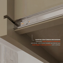 Ver mais imagens de Cozinha Compacta Modulada 4 Peças em MDF 6 Portas 3 Gavetas com Vidro Sevilha Verde Hill