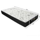 Ver imagem 2 de Cama Box Baú Solteiro 88 Tecido Sintético Marrom com Colchão De Molas - Probel Sleep Black