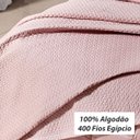 Ver imagem 2 de Cobre Leito Queen Size Rosa 100% Algodão 400 Fios Egípcio 3 Peças
