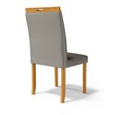 Ver imagem 4 de Cadeira Aurora Madeira Maciça Estofada para Mesa de Jantar Veludo Chumbo 109