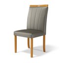 Ver imagem 1 de Cadeira Aurora Madeira Maciça Estofada para Mesa de Jantar Veludo Chumbo 109