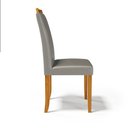 Ver imagem 7 de Cadeira Aurora Madeira Maciça Estofada para Mesa de Jantar Veludo Chumbo 109