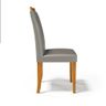 Cadeira Aurora Madeira Maciça Estofada para Mesa de Jantar Veludo Chumbo 109 - 7
