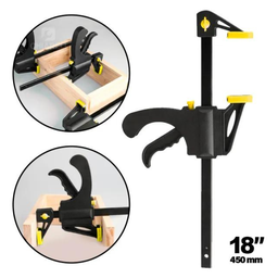 Grampo Tipo Sargento de Aperto Rápido 18" Pol 450mm para Marcenaria Fertak - 1