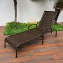 Ver imagem 2 de Espreguiçadeira Catar com Regulagem para Piscina, Área Externa - Marrom