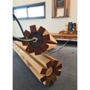 Ver imagem 6 de 3 Pendente Luminária Madeira 33cm para Bancada