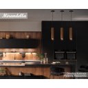 Ver imagem 1 de 3 Pendente Luminária Madeira 33cm para Bancada