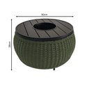 Ver imagem 3 de Mesa de Centro Champanheira em Alumínio e Corda Náutica