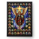 Ver imagem 1 de Quadro Vitral Católico da Quaresma de São Miguel 21x30cm Moldura Preta