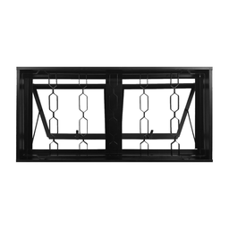 Janela Vitro Maxim-ar 100x50 Req. 7cm Grade Elo Corrente - 1