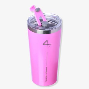 Copo Térmico Forever Cheers Rosa 500 ml