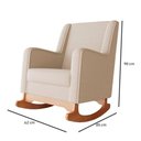 Ver imagem 2 de Poltrona de Amamentação com Balanço Aquila Bege - Ideal