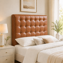 Ver imagem 4 de Cabeceira Ana Estofada Corino Modena p/ Cama Box Casal King 195cm Quarto