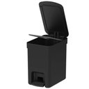 Ver imagem 5 de Kit 2 Lixeiras de Pedal com Aro Interno 6 Litros para Banheiro Polipropileno Trium Preto