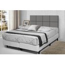 Ver imagem 1 de Cabeceira de Cama Estofada Queen 160cm Cinza Lisa - Rede Móveis