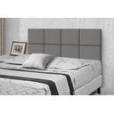 Ver imagem 2 de Cabeceira de Cama Estofada Queen 160cm Cinza Lisa - Rede Móveis