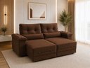 Ver imagem 1 de Sofa Retratil Reclinavel 200m Dubai Veludo Premium