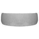 Ver imagem 7 de Sofá Curvo 3 Lugares Sala de Estar Recepção Noruega 180cm Linho Cinza Claro - Amarena Móveis